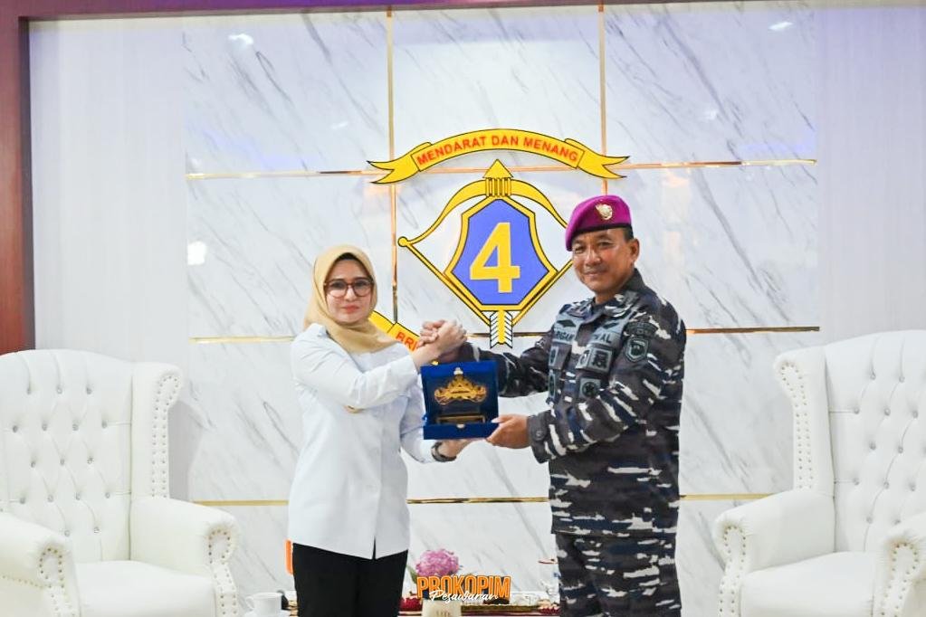 Perkuat Sinergi Pembangunan, Pemkab Pesawaran dan Brigif 4 Marinir/BS Jalin Kolaborasi Strategis