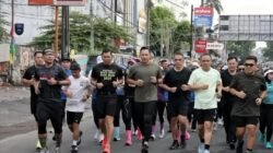 AHY dan Pangdam 21 Raden Intan Ikuti Lari Pagi di Bandar Lampung