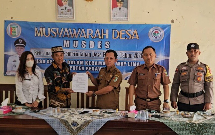 Musdes Gedung Dalom 2025 Bahas RKPDes 2026: Warga Kompak Bangun Desa Mandiri dan Sejahtera!