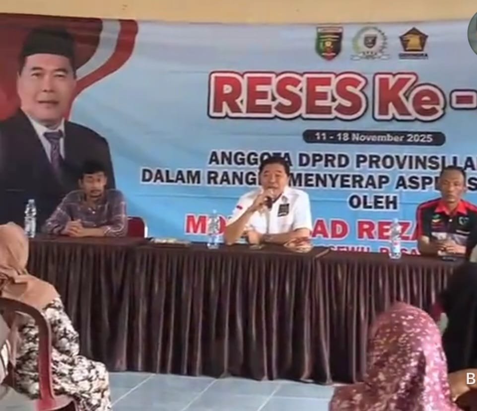 Reza Berawi Anggota DPRD Prov- Lampung: Politisi Partai Gerindra Di Sambut Hangat Masyarakat