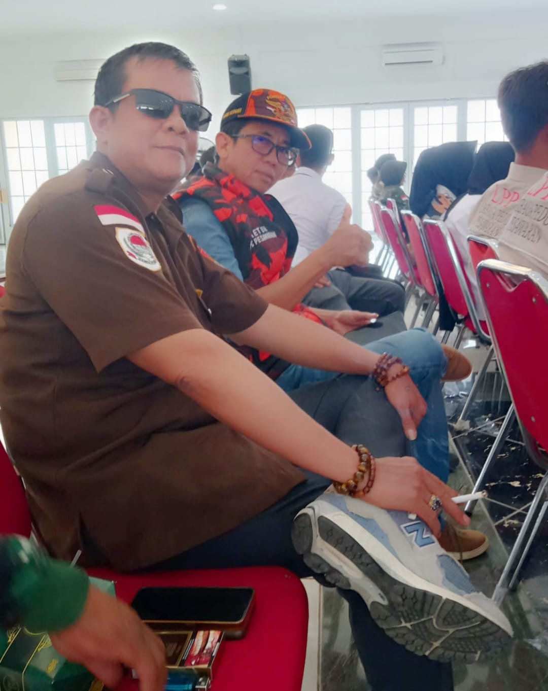 Murni Ketua PP dan Sapturizal Ketu LSM Garda Hadiri Pelantikan Ormas di GSG Pesawaran