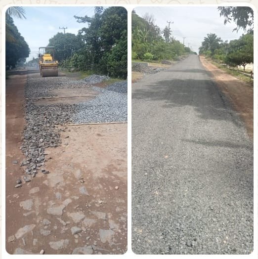 *Heri Akbar Kritik Pekerjaan Proyek Peningkatan Ruas Jalan Sumber Rejo Tumijajar Dari Dinas PUPR Tubaba Diduga Adanya Kejanggalan*