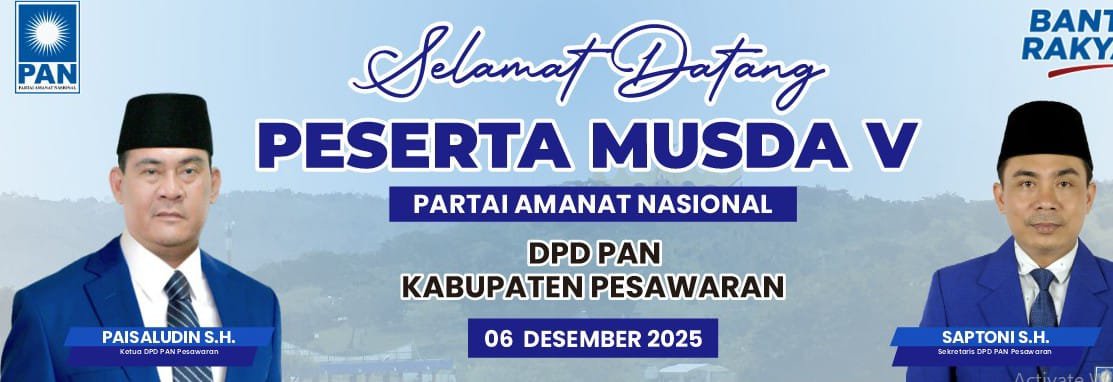 *PAN Kabupaten Pesawaran Siap Gelar Musyawarah Daerah Ke-5 pada 6 Desember 2025*