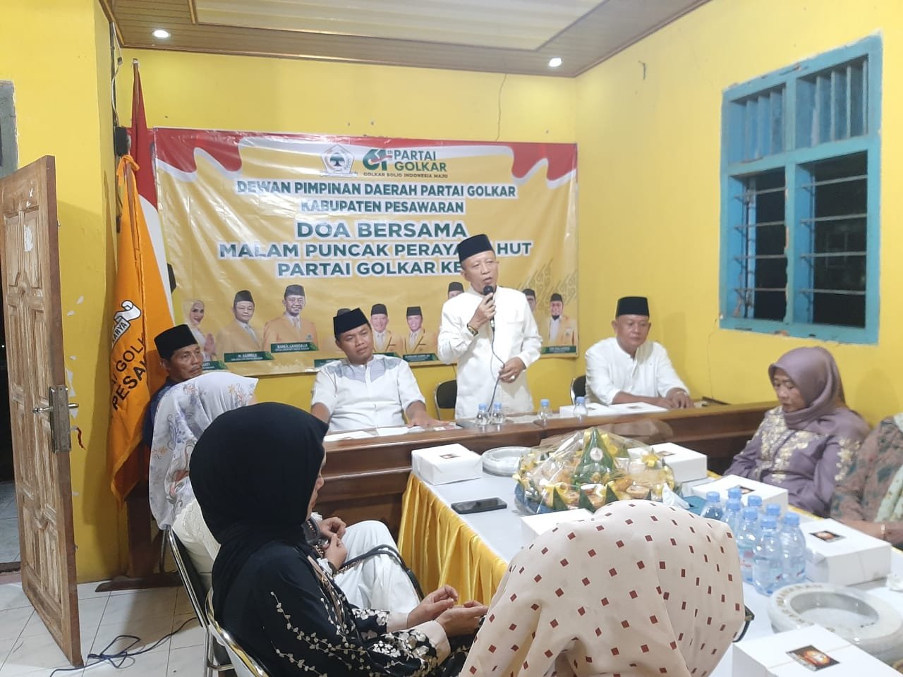 *DPD GOLKAR PESAWARAN ADAKAN DOA BERSAMA MALAM PUNCAK HUT KE-61*