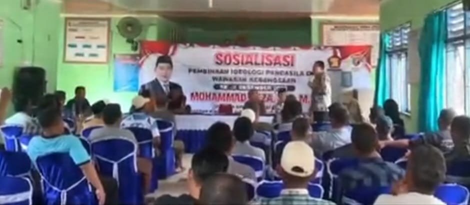 Reza Berawi DPRD Parpol Gerindra Sosialisasikan Ideologi Pancasila kepada Masyarakat Lampung