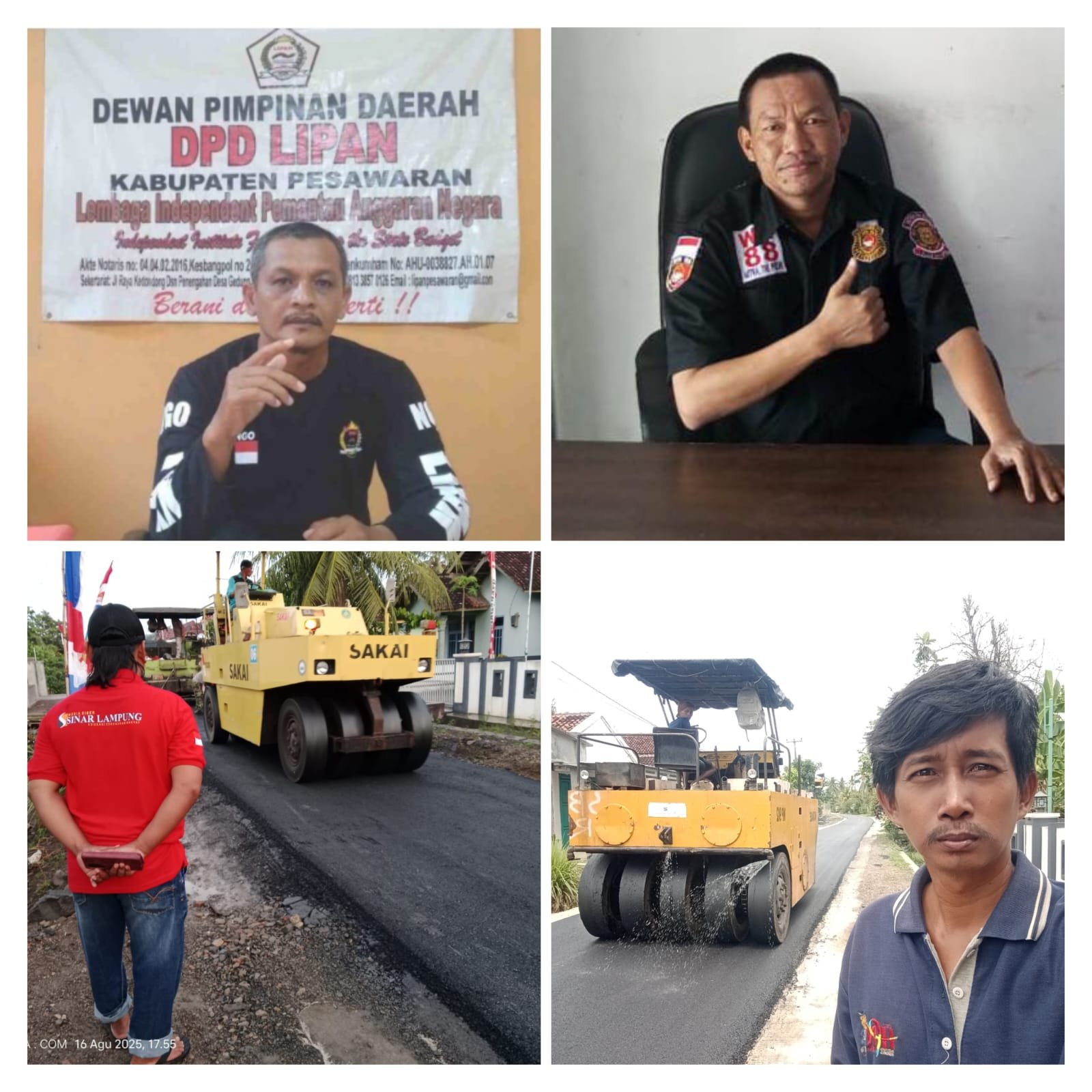 Lipan Indonesia Apresiasi Lsm Penjara dan Masyarakat Yang Mengawal Proyek Rp. 11,9 Milyar Di Way Khilau