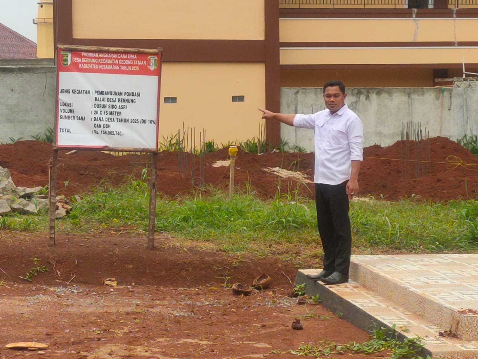 Kepala Desa Bernung Harapkan bantuan Pemkab Pesawaran untuk Pembangunan Kantor Desa Baru