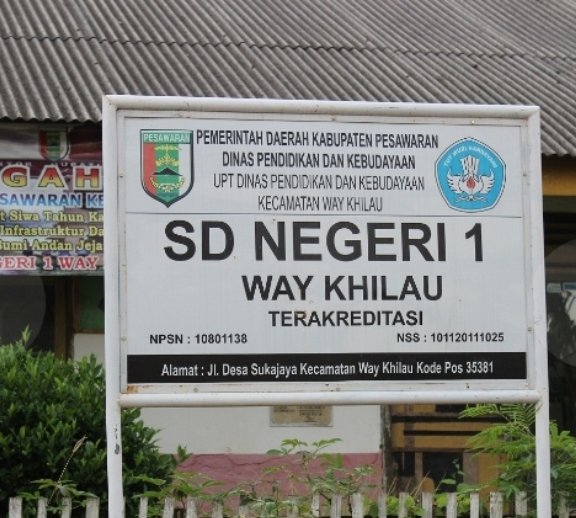 Diduga Abaikan Undang-Undang Keterbukaan Informasi Publik, Kepala SD Negeri 1 Way Khilau Terancam Sanksi Pidana