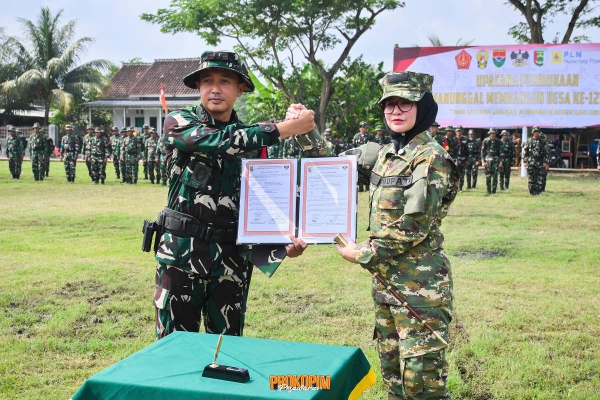 Upacara Pembukaan TMMD ke-127 Perkuat Sinergi TNI dan Pemerintah Daerah Membangun Desa.