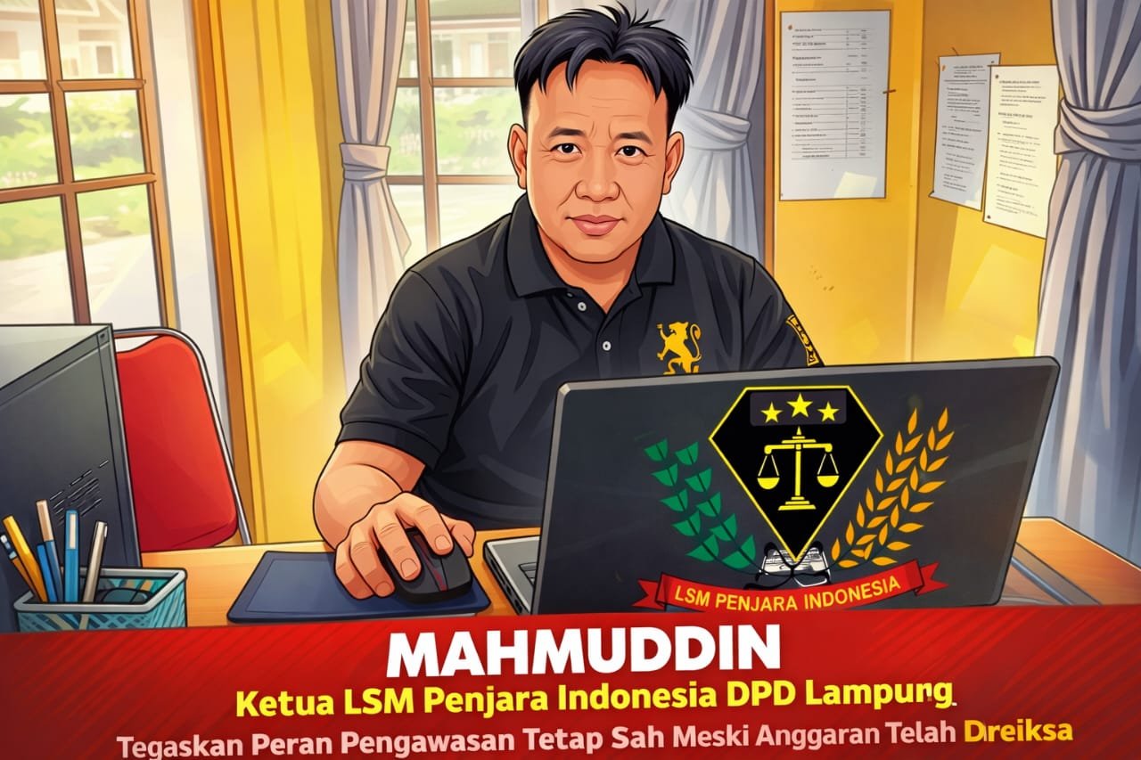 LSM Penjara Indonesia DPD Lampung Tegaskan Peran Pengawasan Tetap Sah Meski Anggaran Telah Diperiksa