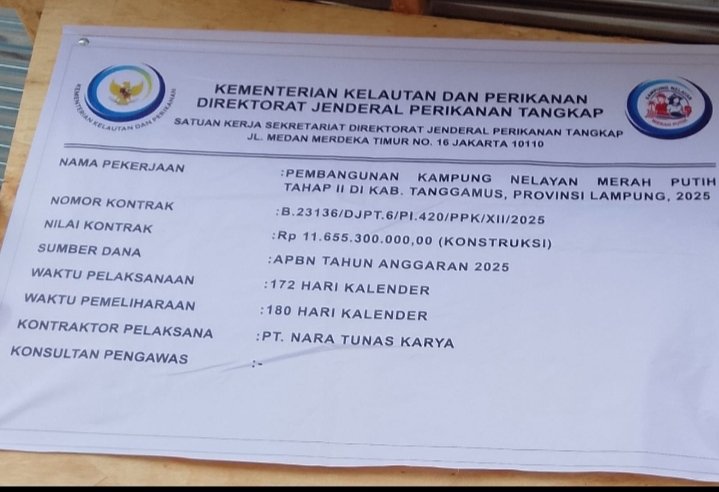*Dugaan Konstruksi Bermasalah Proyek KNMP Tanggamus Disorot, Berpotensi Langgar Aturan dan Rugikan Negara*