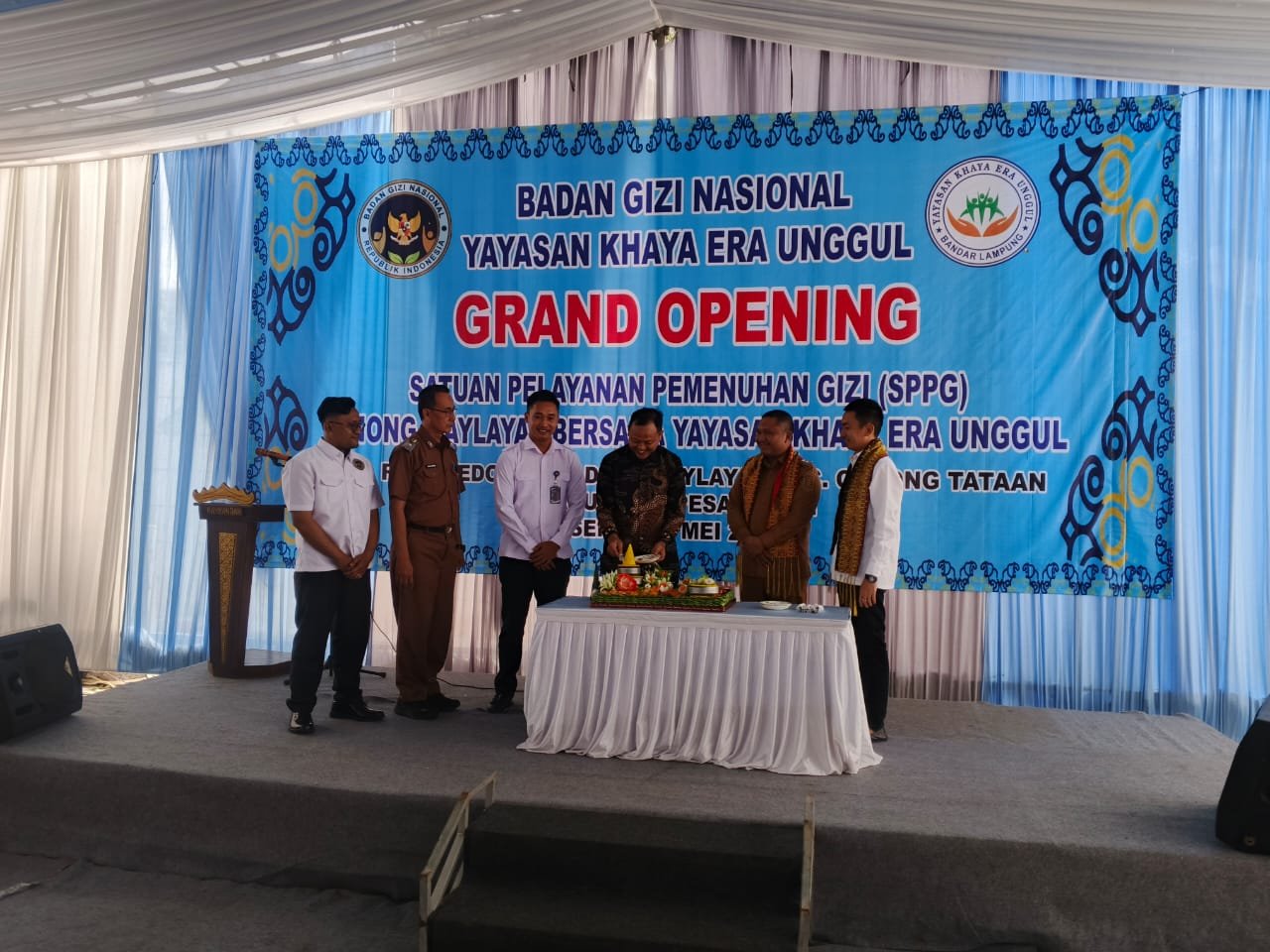 Resmi Dibuka, SPPG Binong Waylayap Diharapkan Jadi Penggerak Gizi dan Ekonomi Masyarakat Pesawaran