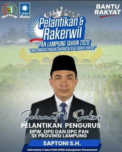 Pelantikan & Rakerwil PAN Lampung 2026: Perkuat Konsolidasi, Tegaskan Komitmen Bantu Rakyat.