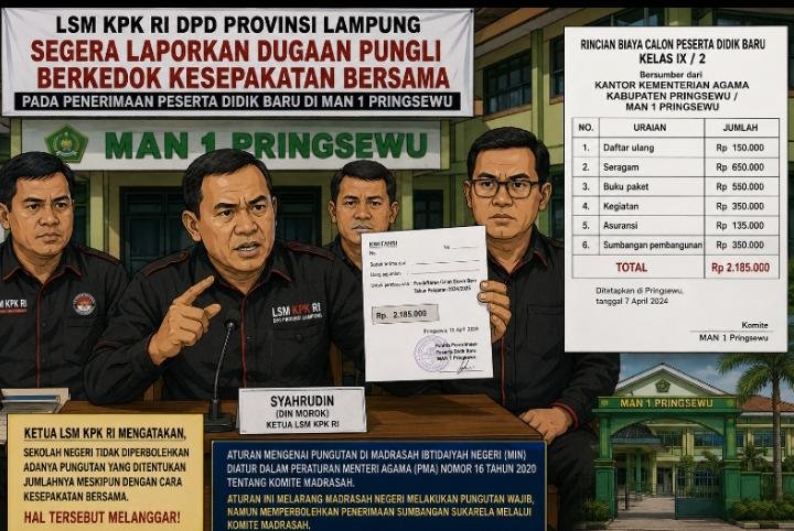 Dugaan Pungutan PPDB Rp.2,1 Juta di MAN 1 Pringsewu Menuai Polemik, Kepala Sekolah dan Komite Bungkam Saat Dikonfirmasi