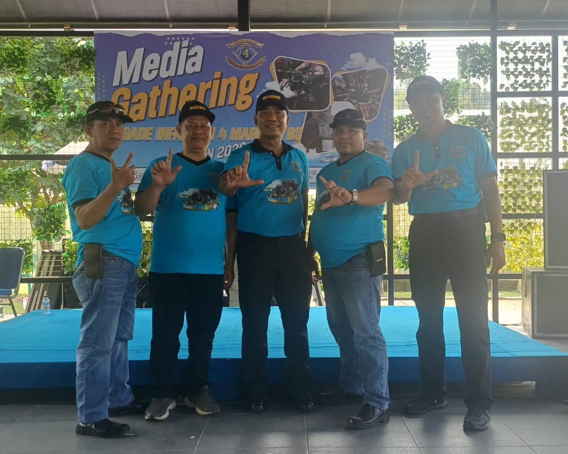 Brigif 4 Marinir/BS Pererat Sinergi dengan Insan Pers Melalui Media Gathering 2026