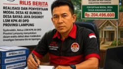 Realisasi dan Penyertaan Modal Desa ke BUMDes Desa Bayas Jaya Disorot LSM KPK-RI DPD Provinsi Lampung