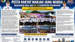 Ribuan Warga Meriahkan Manjau Jama Warga, Semangat Kebersamaan Warnai Hari Jadi ke-19 Kabupaten Pesawaran.