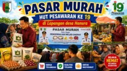 Pasar Murah HUT Pesawaran Diserbu Warga, Ratusan Paket Sembako Ludes Setiap Hari.