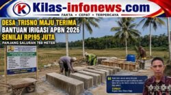 APBN 2026 Hadir untuk Petani Pesawaran, Desa Trisno Maju Terima Bantuan Irigasi Rp195 Juta.