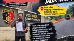 Diduga Diintimidasi Saat Pantau Proyek Jalan, Pegiat Sosial Laporkan Peristiwa ke Polres Tanggamus