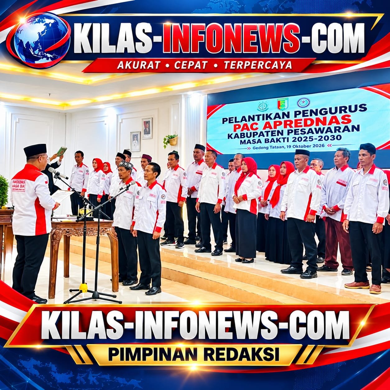 Jadi yang Pertama Dilantik, PAC ABPEDNAS Pesawaran Perkuat Pengawasan dan Pembangunan Desa