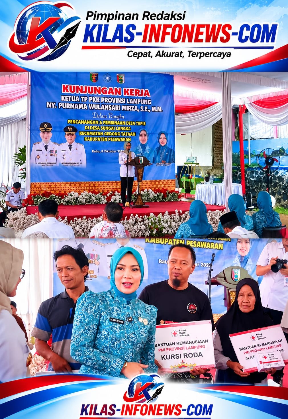 Desa TAPIS Diluncurkan di Sungailangka, Pemkab Pesawaran Tekankan Keberlanjutan Program Pemberdayaan Keluarga