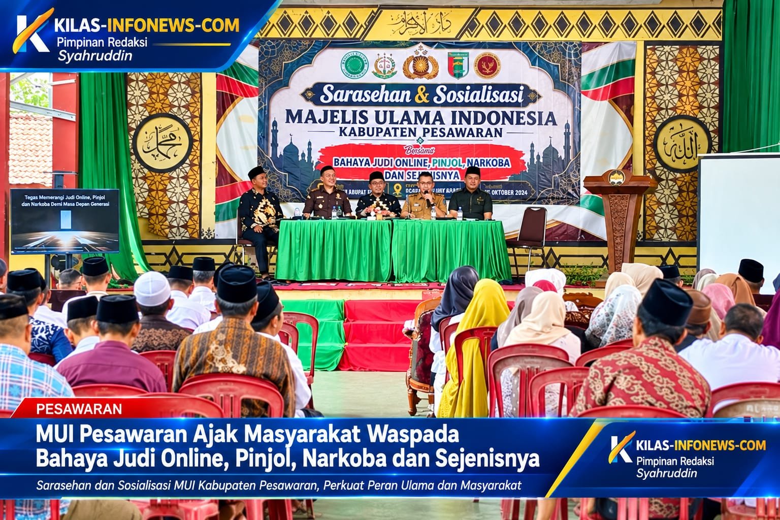 MUI Pesawaran Perkuat Edukasi Masyarakat tentang Bahaya Judi Online dan Narkoba